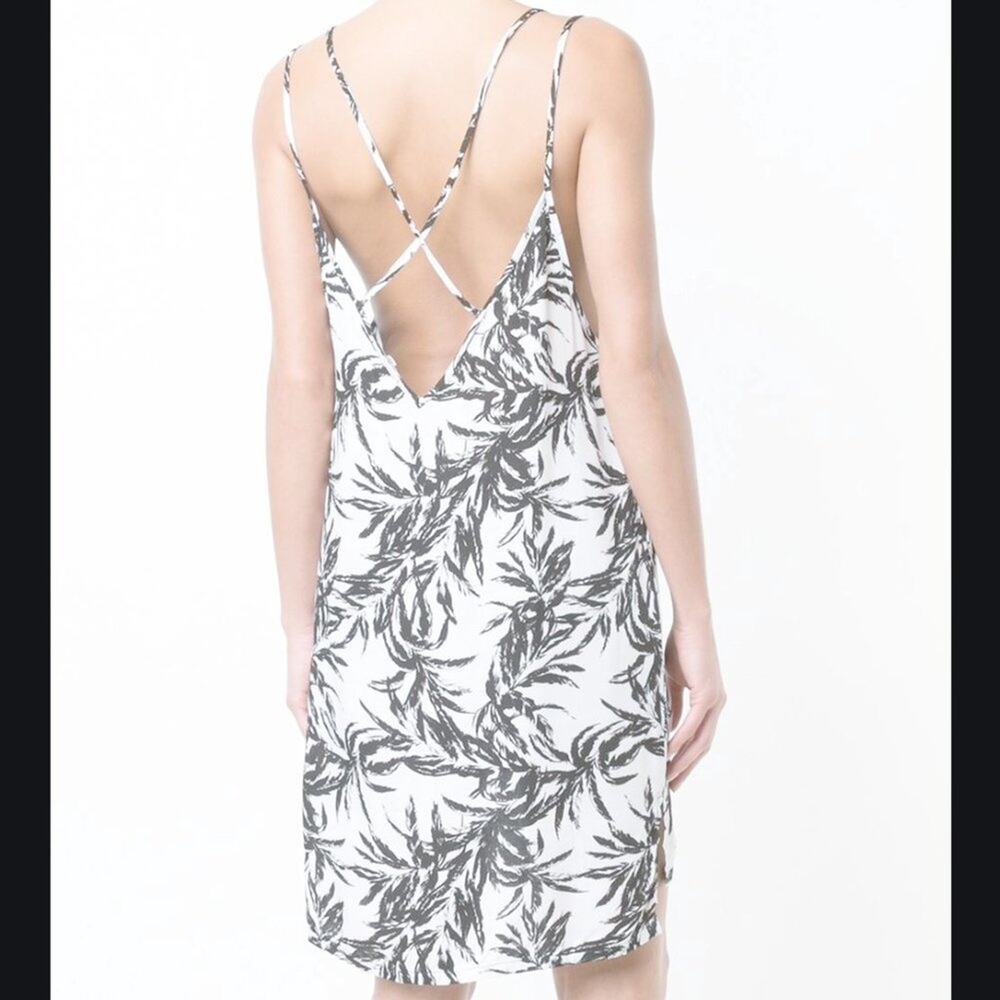 Onia Audrey Cover-Up Slip Dress Black and White - Picture 2 of 8